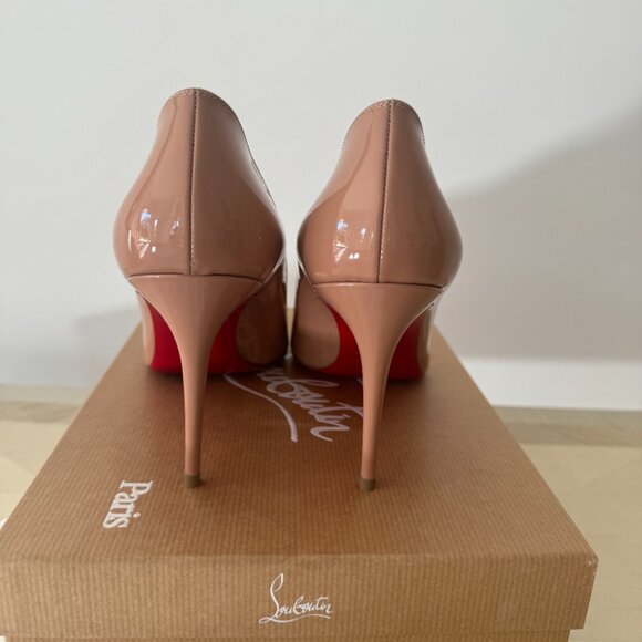 *NEW* Christian Louboutin PIGALLE Follies Pointe Toe Patent Leather Pump 39.5EU - Picture 4 of 10